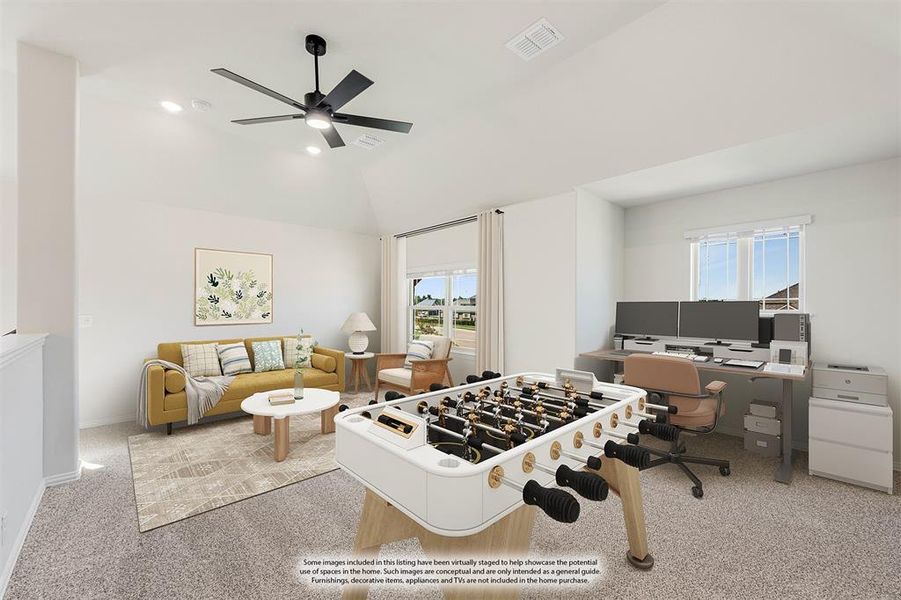 Furnished interior view inside a new home in Abe's Landing, Granbury (Image 4). Furnished interior view inside a new home in Abe's Landing, Granbury (Image 4).