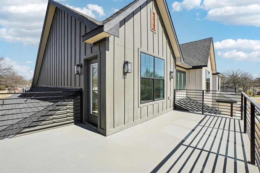 Exterior details and patio area of a home in , McKinney (Image 3).