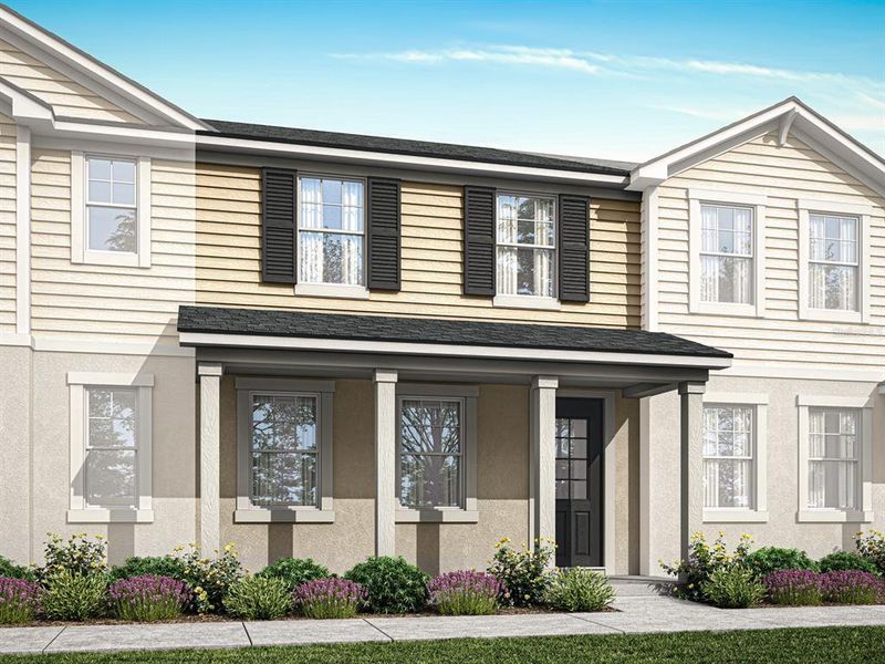Front exterior of a new home in , Orlando, FL, highlighting curb appeal (Image 1). Front exterior of a new home in , Orlando, FL, highlighting curb appeal (Image 1).