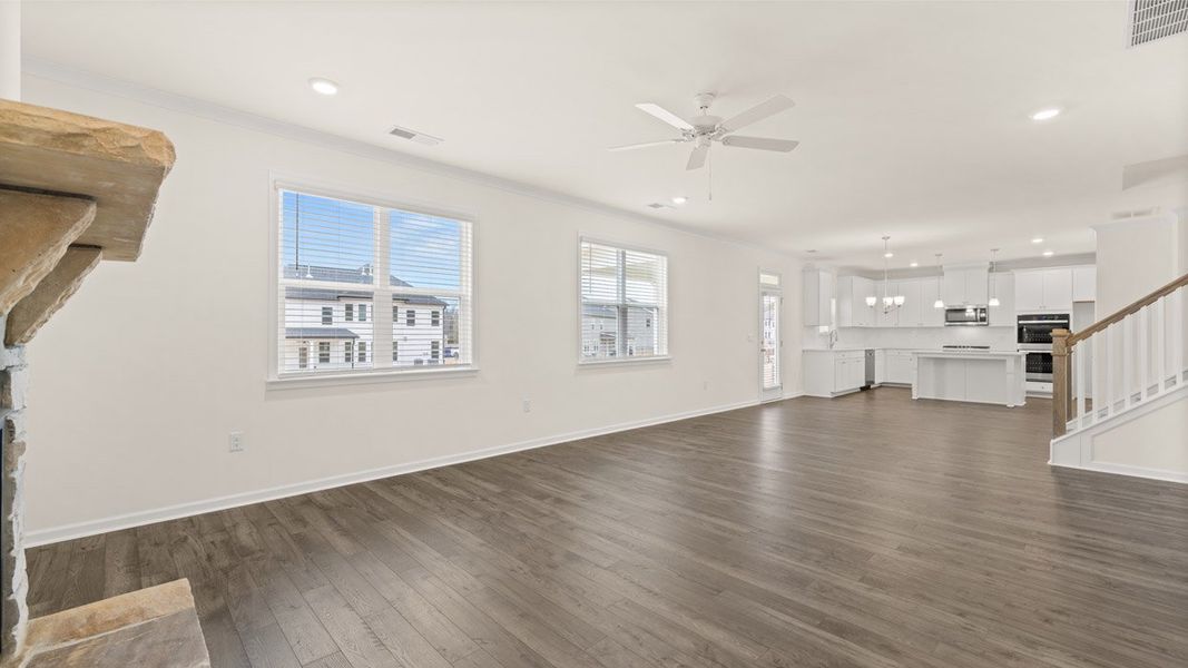 Spacious, unfurnished interior of a new home in The Gates at Pates Creek, Hampton (Image 33).