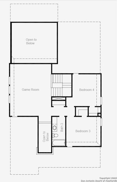 2D floor plan layout of this home in Sunflower Ridge, New Braunfels, TX (Image 3). 2D floor plan layout of this home in Sunflower Ridge, New Braunfels, TX (Image 3).