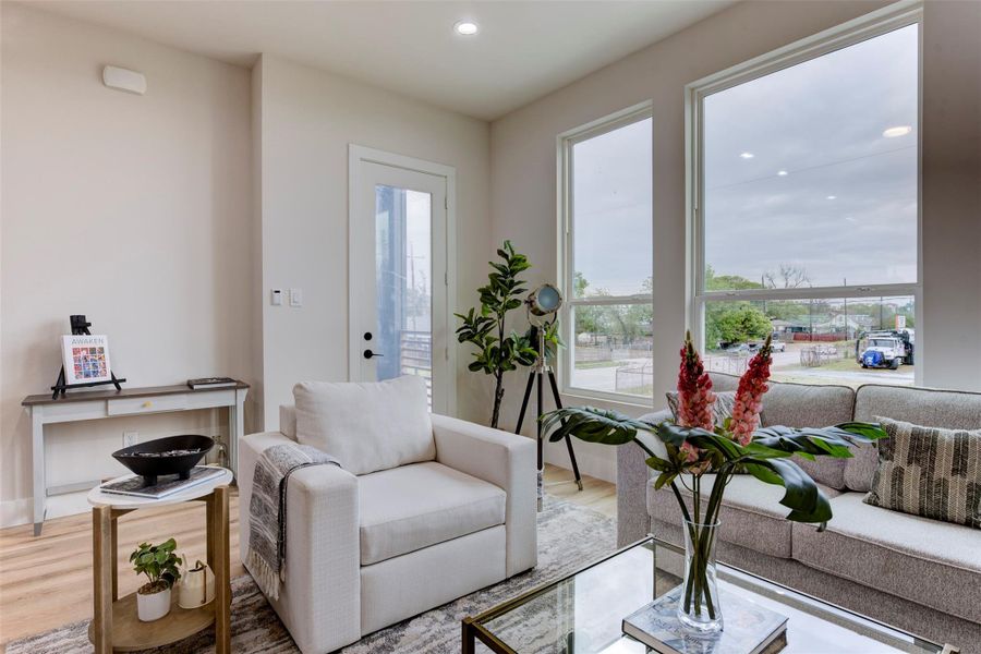 Furnished interior view inside a new home in , Houston (Image 16). Furnished interior view inside a new home in , Houston (Image 16).