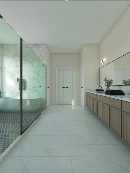 Furnished interior view inside a new home in , Houston (Image 8).