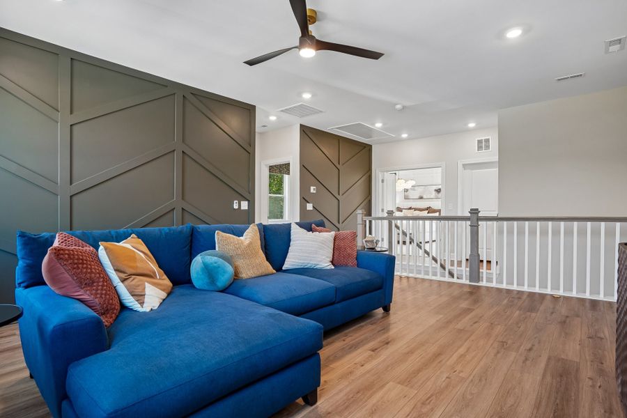 Representative furnished interior of a home built from the Wylie by Caruso Homes in Blue Run, Raleigh (Image 38). Representative furnished interior of a home built from the Wylie by Caruso Homes in Blue Run, Raleigh (Image 38).