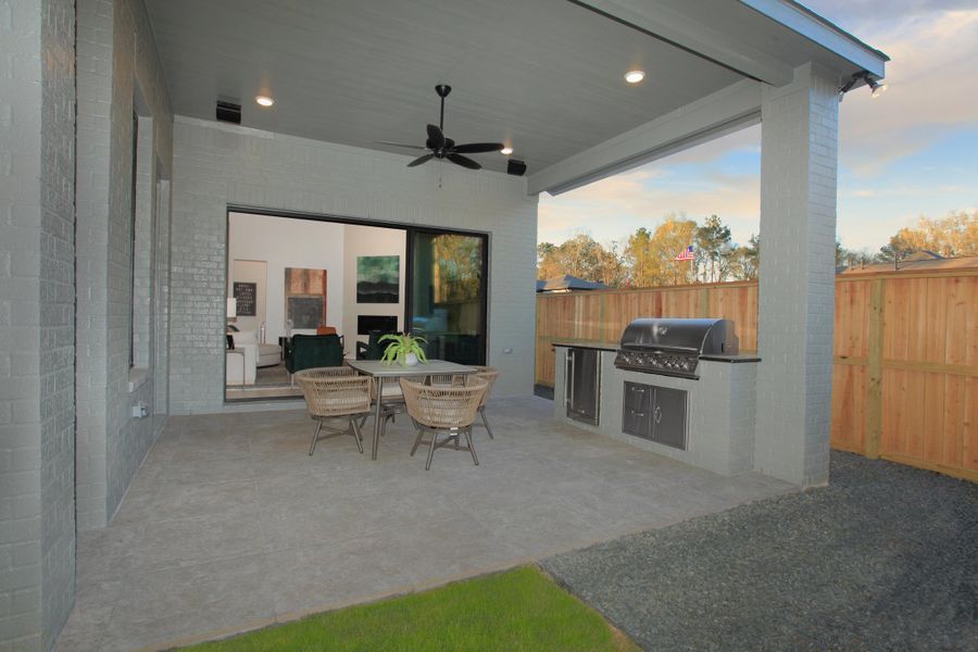 The Presley III Outdoor Living Area