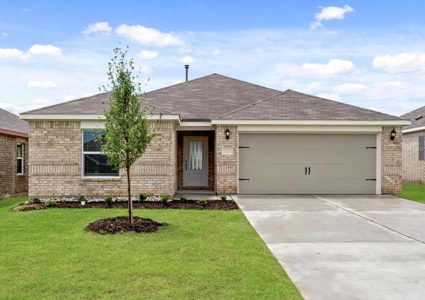 The Sabine is a beautiful one-story brick home.