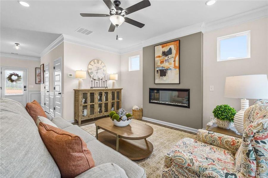 Furnished interior view inside a new home in Varnell Preserve, Dalton (Image 9).