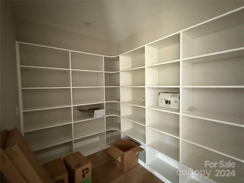 Huge walk-in pantry