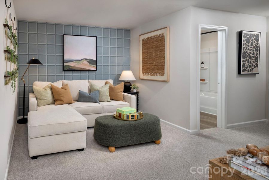 Furnished interior view inside a new home in Bailey Run, Charlotte (Image 12).