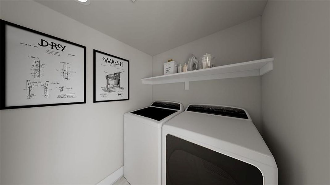 Furnished interior view inside a new home in Garden Collection at Union Park, Little Elm (Image 8).