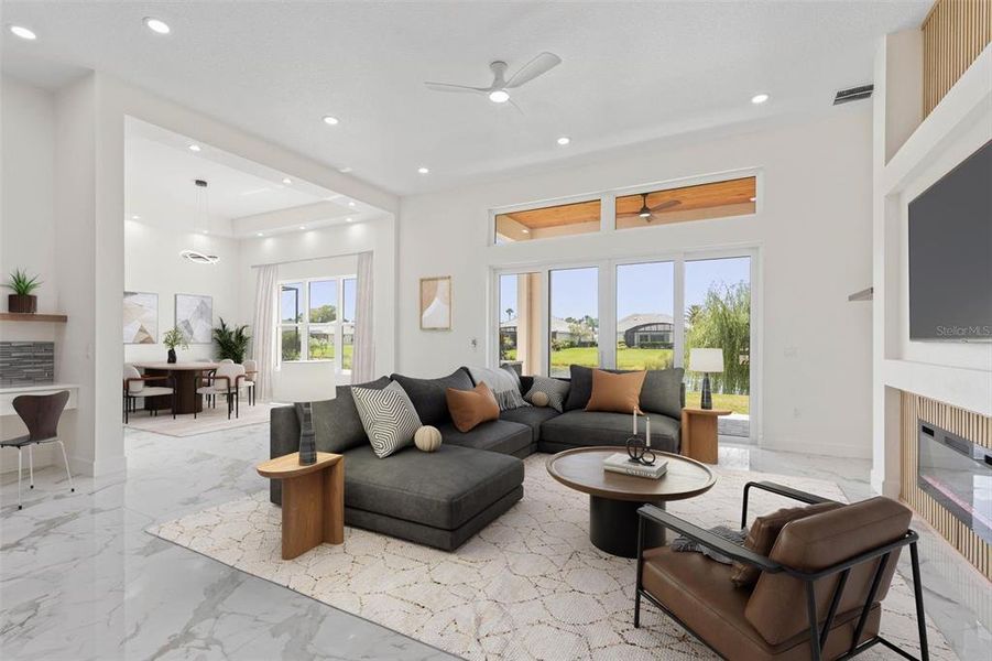 Furnished interior view inside a new home in , Palm Coast (Image 9).