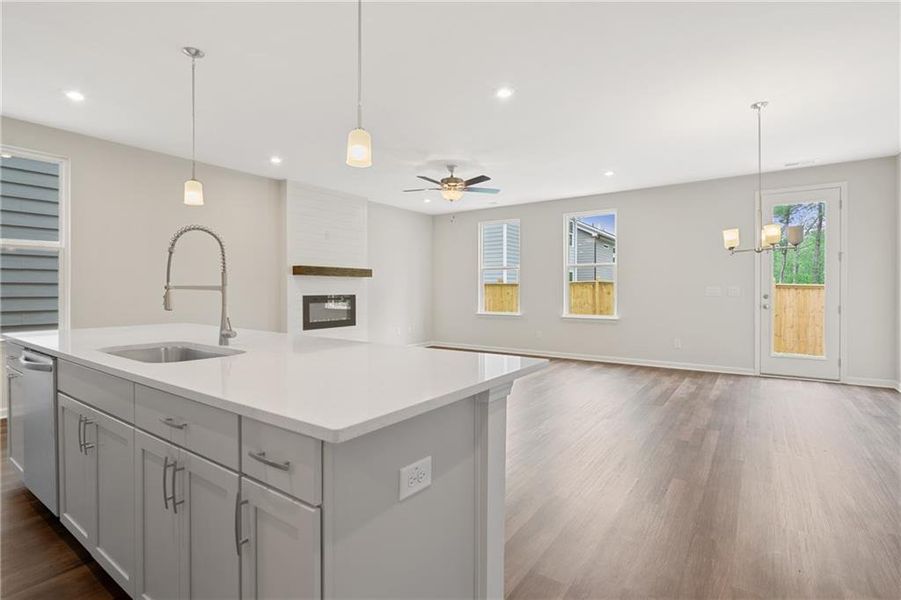 Furnished interior view inside a new home in The Village at Shallowford, Kennesaw (Image 11).