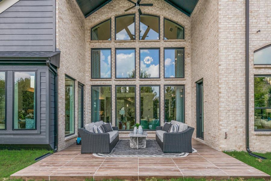 Representative exterior details of a home built from the Grand Prestige by Grand Homes in Grand Oaks, Celina (Image 3).