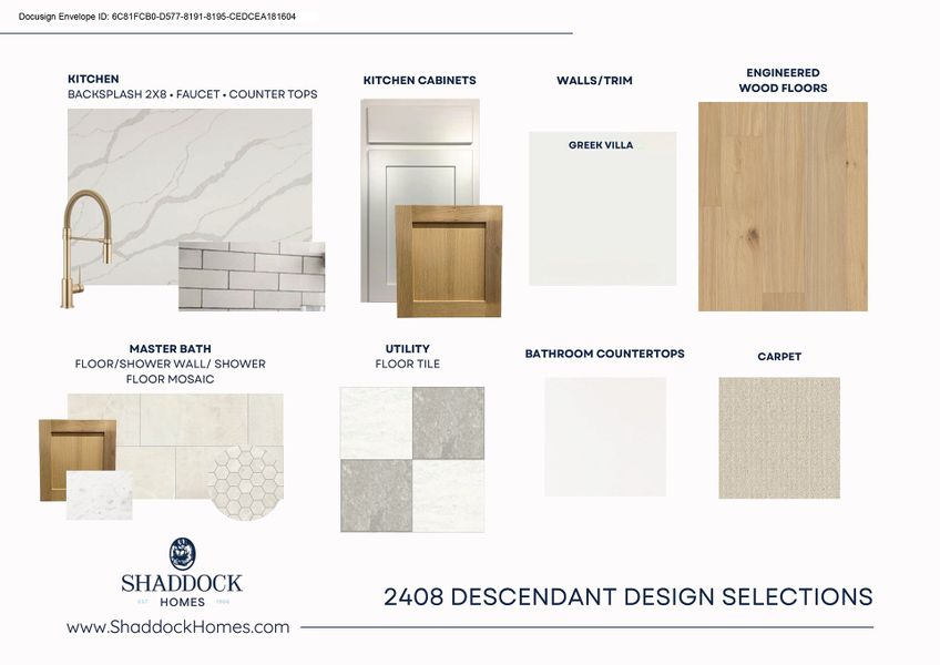 Sample of building materials used in homes in Hilltop Ranch, Leander (Image 3).