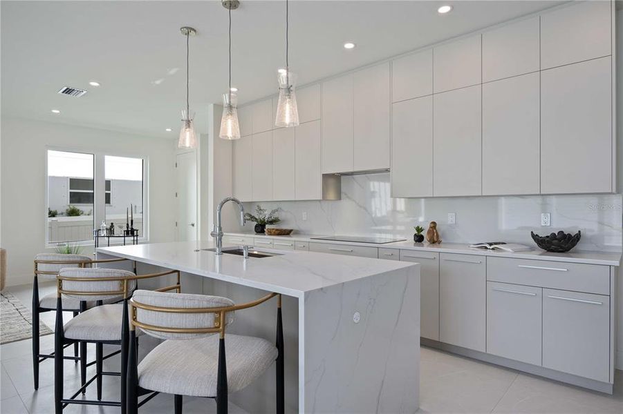 Furnished interior view inside a new home in , Sarasota (Image 38).