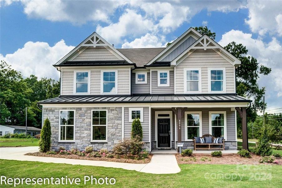 Homesite 20 features a Davidson-D floorplan with a front-load garage.