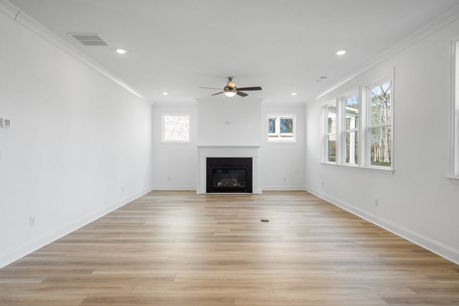 Representative unfurnished interior of a home built from the Ingram by Taylor Morrison in Falls Creek, Flowery Branch (Image 35).