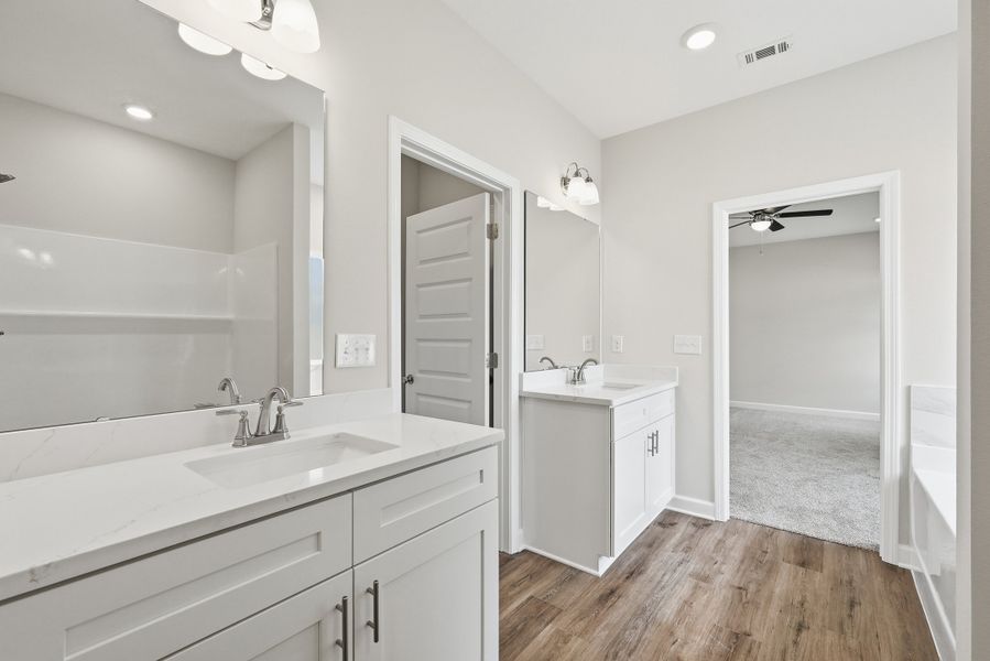 Furnished interior view inside a new home in Southern Charm, Crestview (Image 14).
