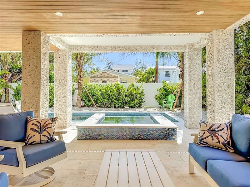 Exterior details and patio area of a home in , Bradenton Beach (Image 32).