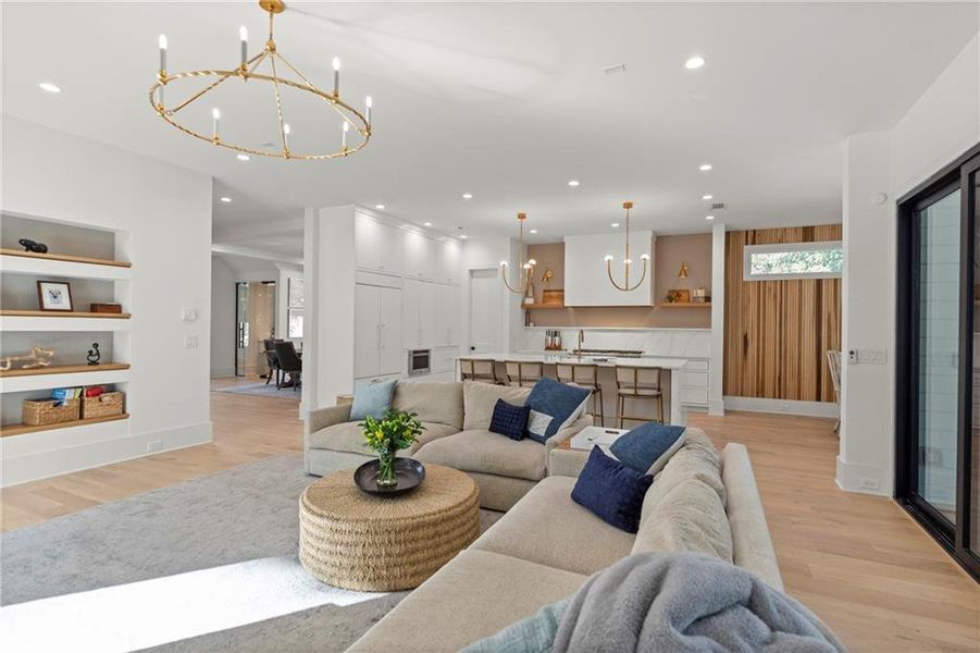 Furnished interior view inside a new home in , Brookhaven (Image 38).