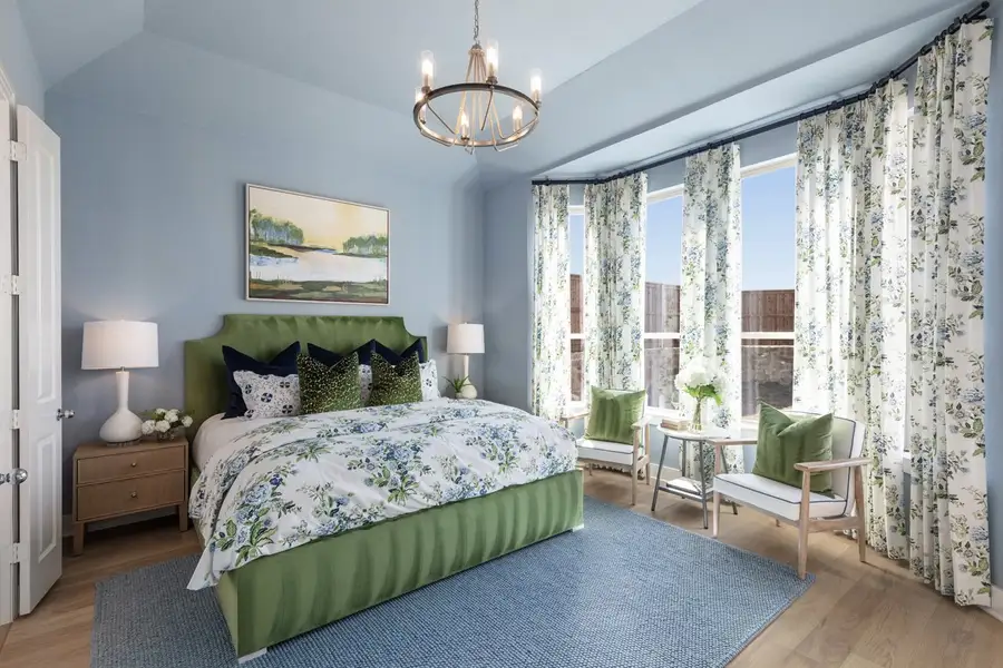 Representative Primary Bedroom - some options shown