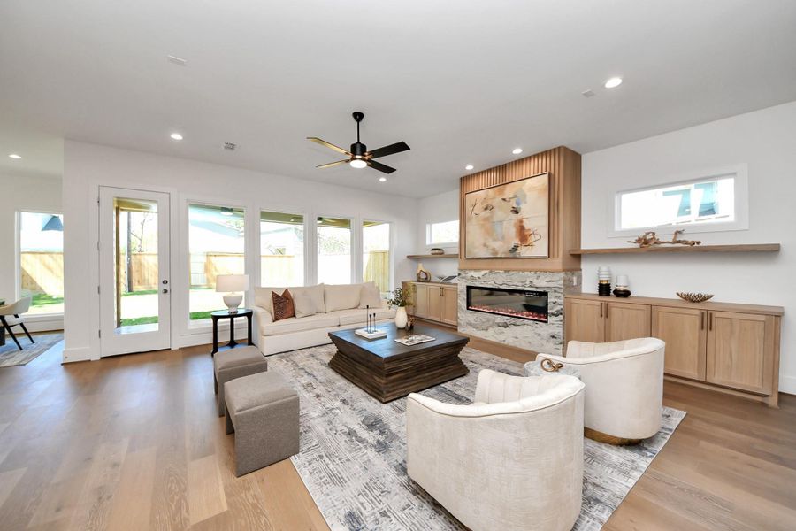 Furnished interior view inside a new home in , Houston (Image 6).