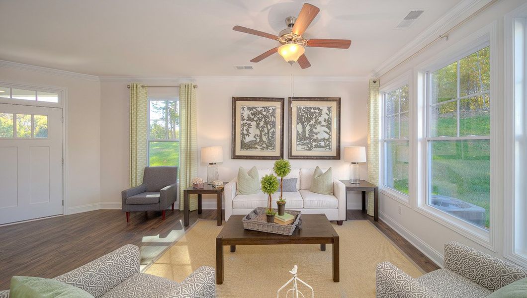 Furnished interior view inside a new home in The Townes at Stonecrest, Hendersonville (Image 11).