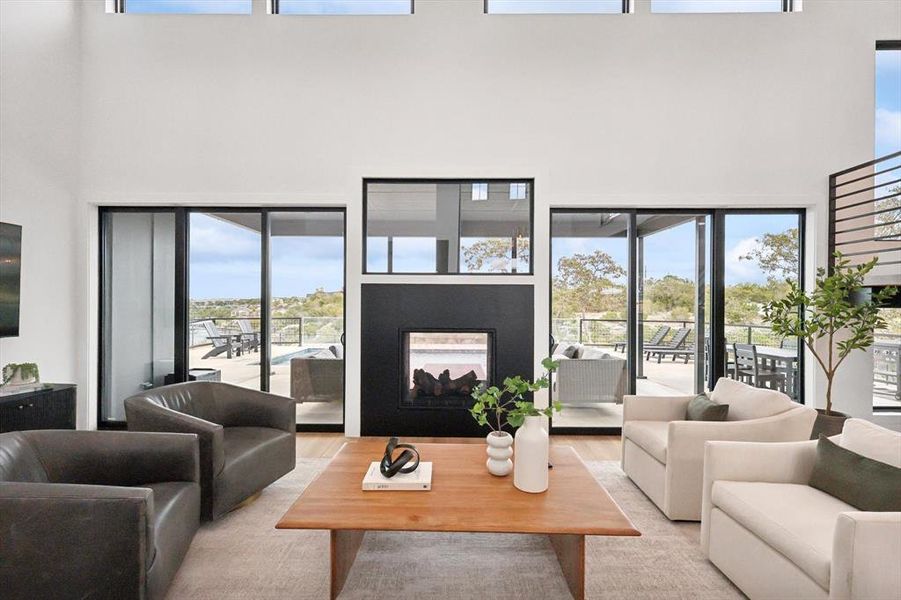 Furnished interior view inside a new home in , Strawn (Image 28).