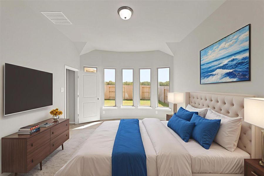 Furnished interior view inside a new home in The Trails, New Caney (Image 9).