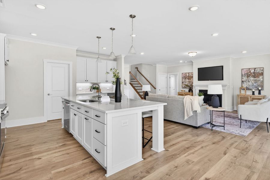 Furnished interior view inside a new home in Edgewater - Harbor Pointe, Lancaster (Image 7).