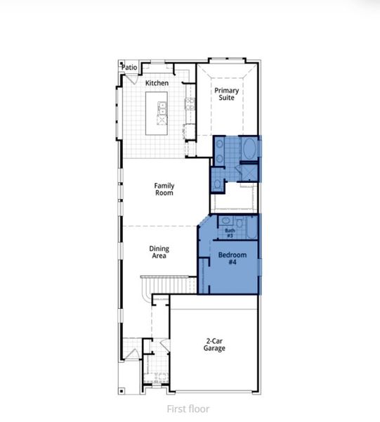 2D floor plan layout for the Ellington Plan by Highland Homes in Jubilee: 40ft. lots, Hockley, TX (Image 7). 2D floor plan layout for the Ellington Plan by Highland Homes in Jubilee: 40ft. lots, Hockley, TX (Image 7).