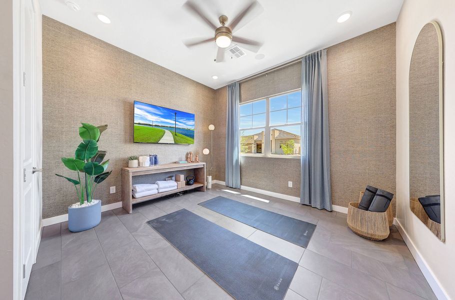Representative furnished interior of a home built from the Cobalt by Mattamy Homes in Landmarke, Queen Creek (Image 41).