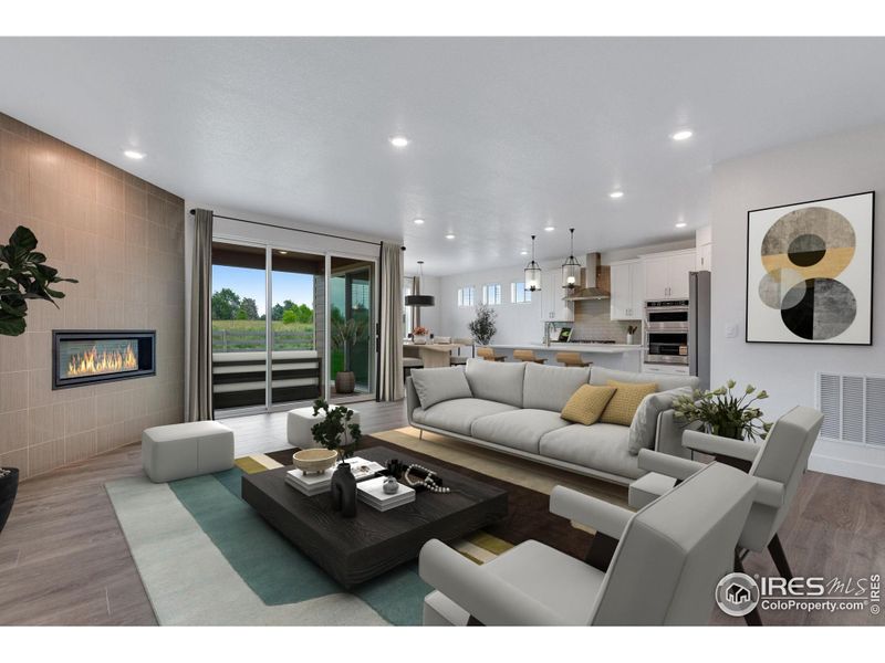 Furnished interior view inside a new home in Vantage, Berthoud (Image 4).