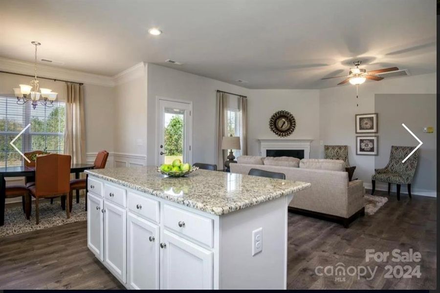 Furnished interior view inside a new home in Thunder Ridge, Dawsonville (Image 5).