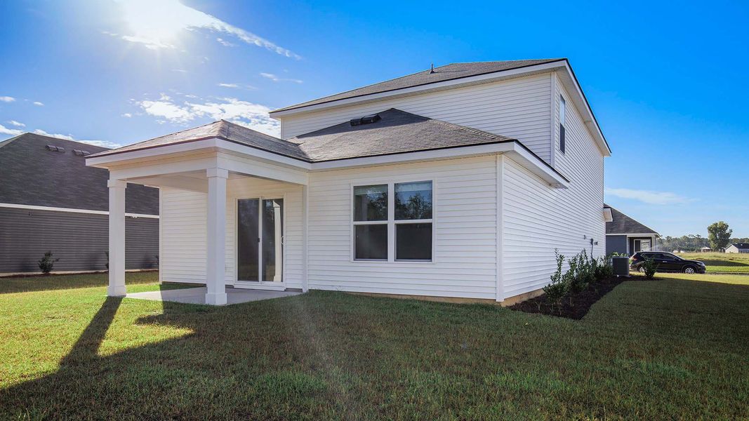 Exterior details and patio area of a home in Ridgefield, Conway (Image 3).