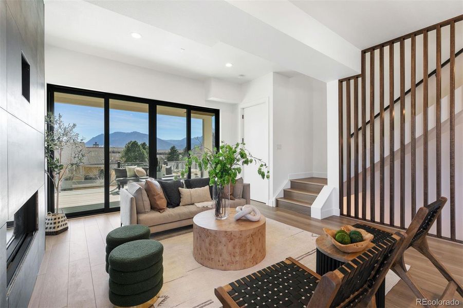 Furnished interior view inside a new home in , Colorado Springs (Image 10).