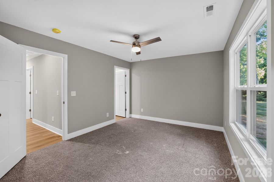 Primary Bedroom on back of house