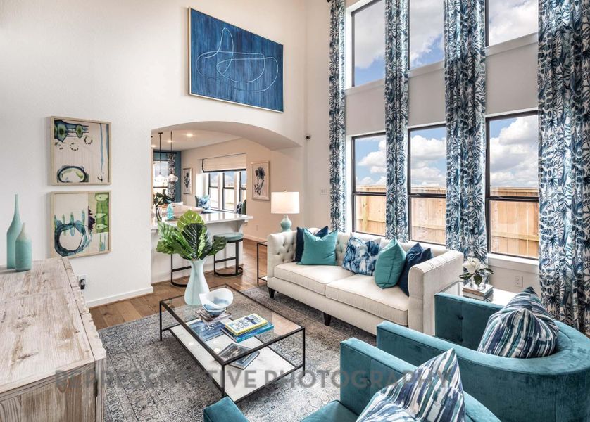 Furnished interior view inside a new home in Pomona, Manvel (Image 30).