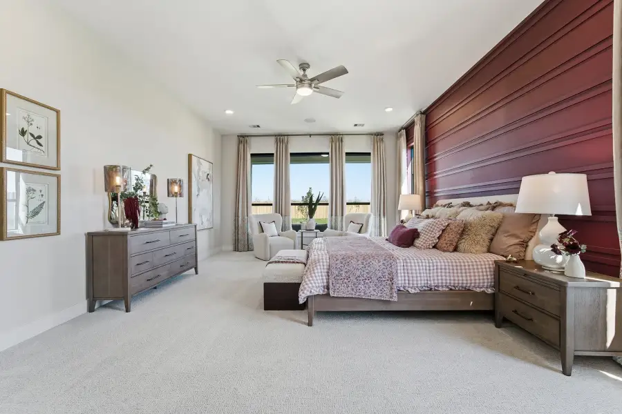 Representative furnished interior of a home built from the Laguna III by CastleRock Communities in Lakesong, Grand Prairie (Image 37).