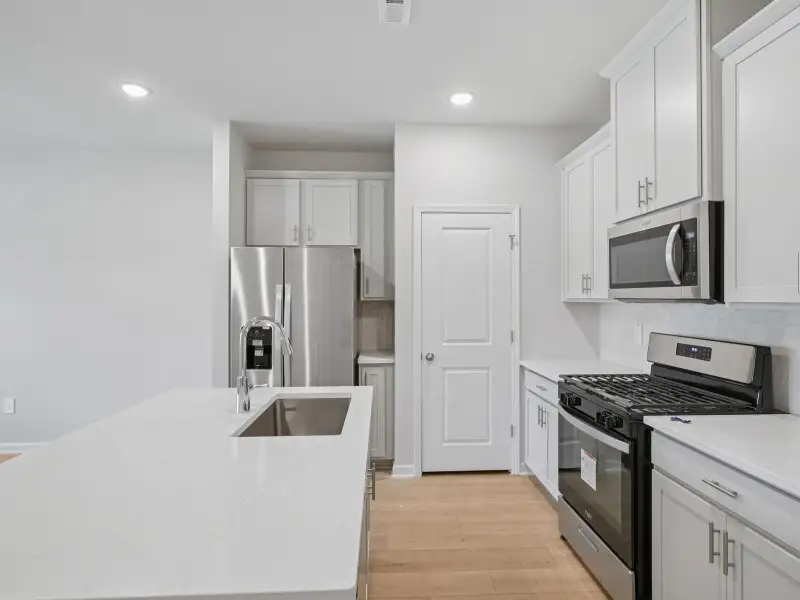 Furnished interior view inside a new home in The Rows at Buffaloe Reserve, Raleigh (Image 4).