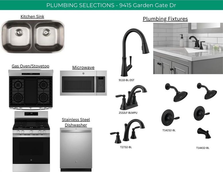 Home selections are subject to change.