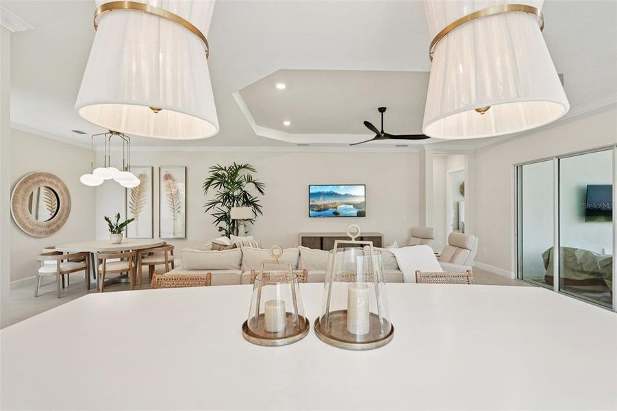 Furnished interior view inside a new home in Esplanade at Azario Lakewood Ranch, Bradenton (Image 15).