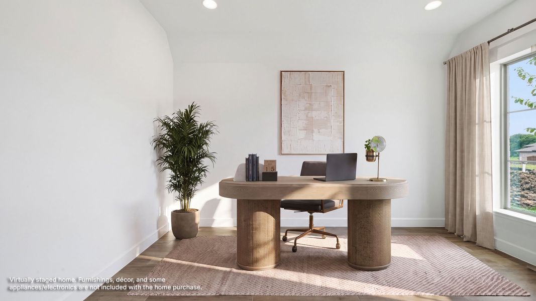 Furnished interior view inside a new home in Trinity Falls, McKinney (Image 11).