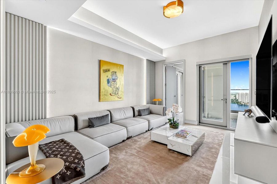 Furnished interior view inside a new home in The Estates at Acqualina, Sunny Isles Beach (Image 12).