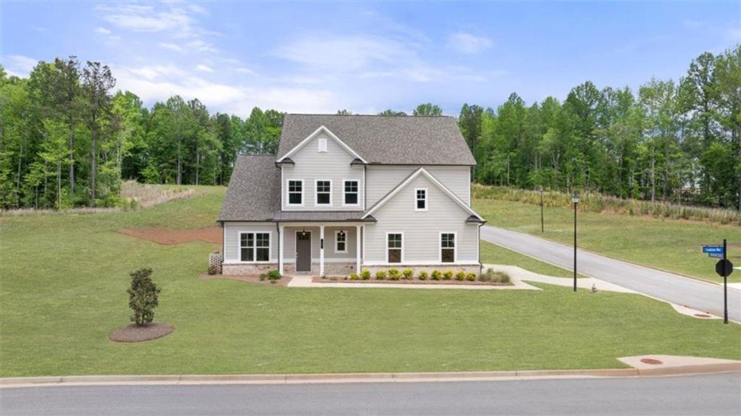 Front exterior of a new home in , Jefferson, GA, highlighting curb appeal (Image 1). Front exterior of a new home in , Jefferson, GA, highlighting curb appeal (Image 1).