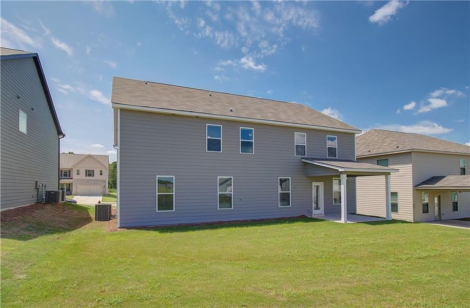 Exterior details and patio area of a home in Brighton, Locust Grove (Image 3).