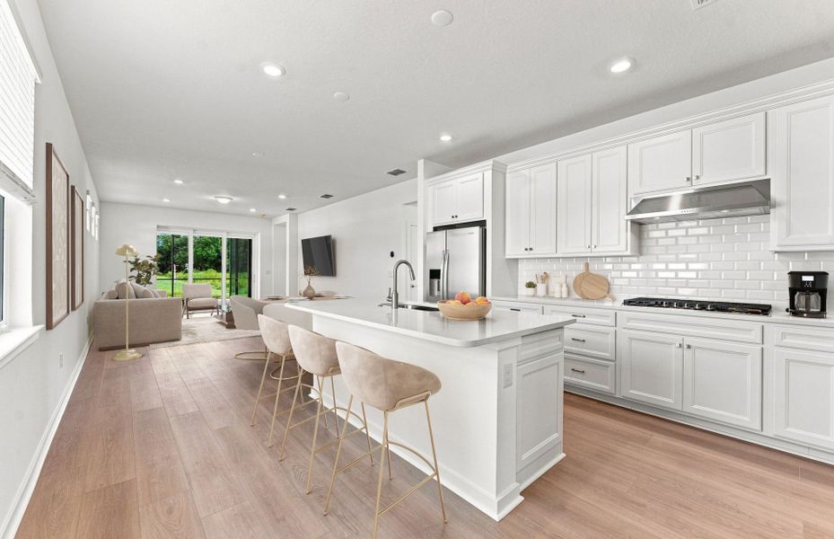 Furnished interior view inside a new home in Del Webb Sunchase, Parrish (Image 8).
