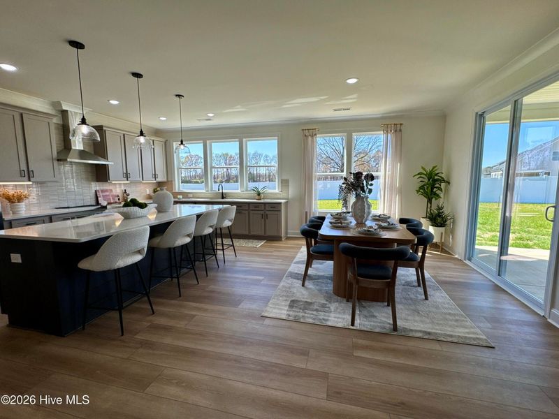 Furnished interior view inside a new home in Dixon Grove, Grimesland (Image 8).