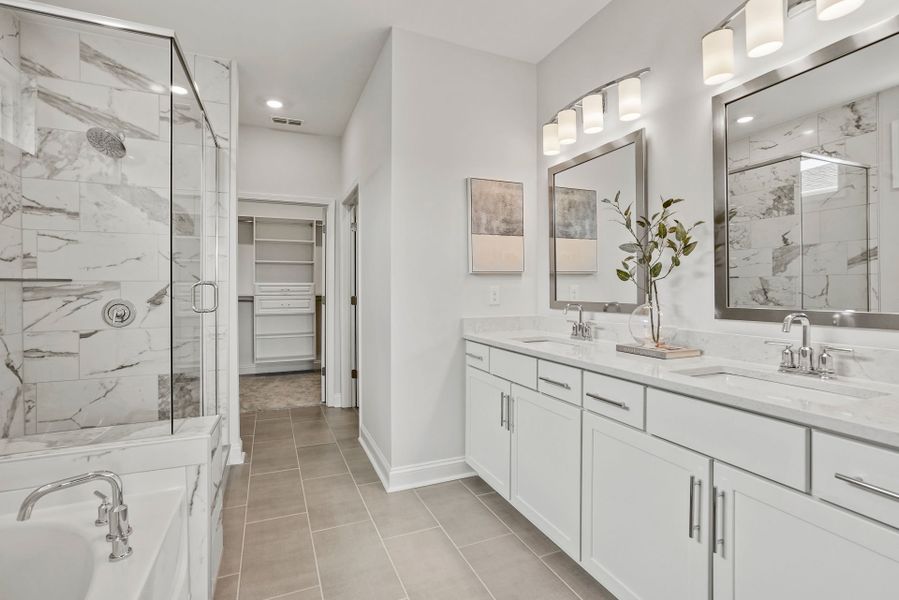 Furnished interior view inside a new home in Carolina Riverside, Belmont (Image 27).