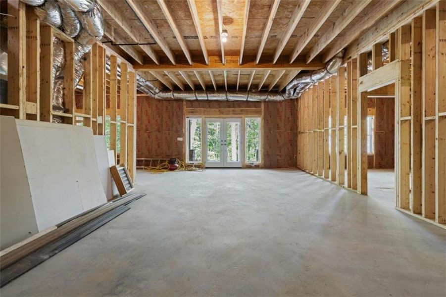 In-progress construction of a new home in , Ellijay, GA (Image 46).